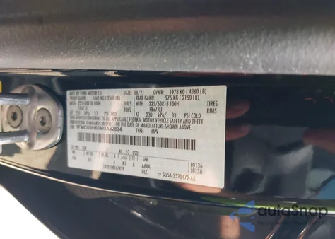 2021 Ford Escape Sel from USA, damaged, VIN 1FMCU0H60MUA82834